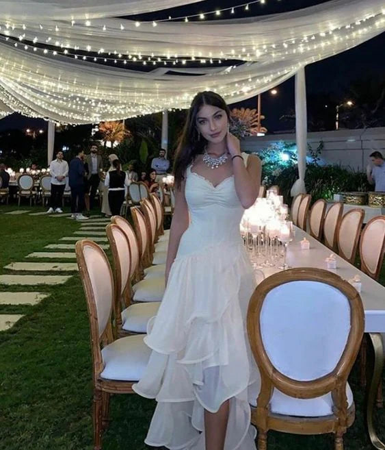 Luolandi Elegant A-Line Layered Long Prom Dress Sweet Sleeveless Formal Dress Beautiful Party Dress